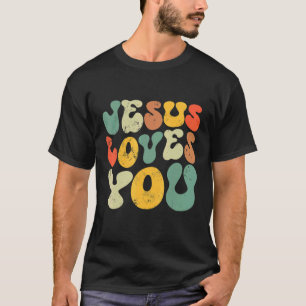 Vintage Smile Kärlek Du Jesus Religiösa Faith Chri T Shirt