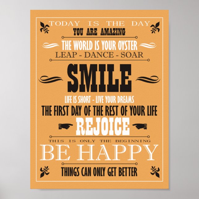 Vintage Smile Poster (Framsidan)