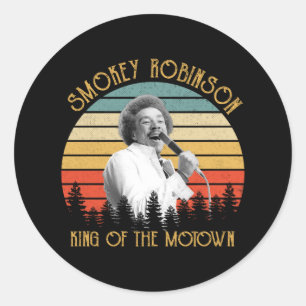 Vintage Smokey Robinson Kung i Motown Runt Klistermärke