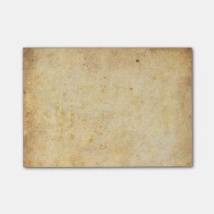 Vintage smutsar ner parchmentpapper post-it block