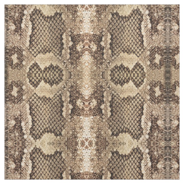 Vintage Snakeskin Mönster Tyg (Provkarta)