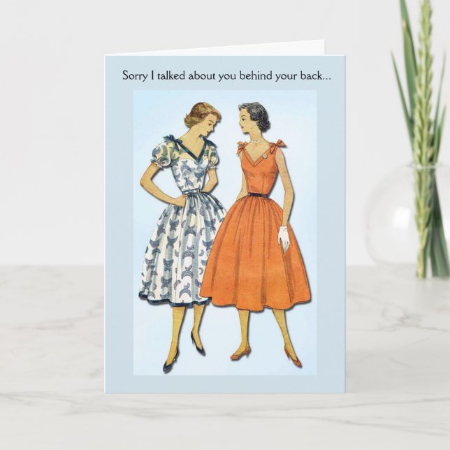 Vintage Snark - jag pratade bakom ryggen. Kort (Framsida)