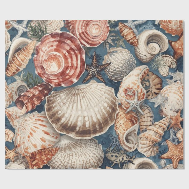 Vintage Sniglar Strand Jul  Presentpapper (Platt)