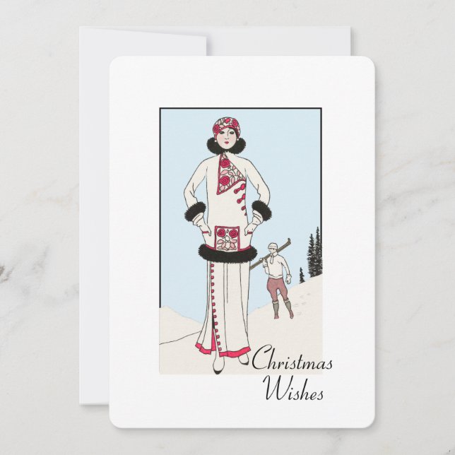 Vintage Snö drottning jul (Framsida)