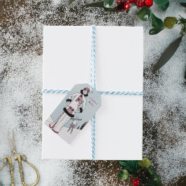 Vintage Snö drottning jul Presentetikett