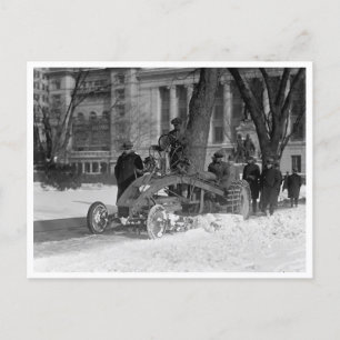 Vintage Snö Scraper Vykort