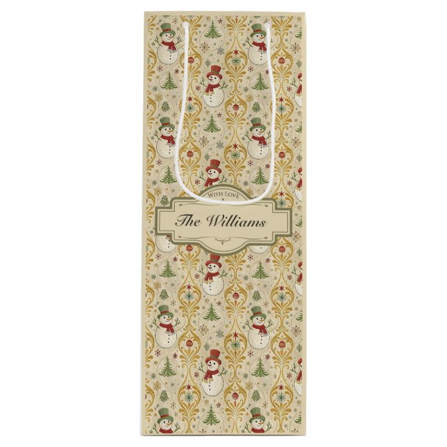 VINTAGE SNÖGUBBE & JULGRAN ANPASSNINGSBAR (Framsidan)