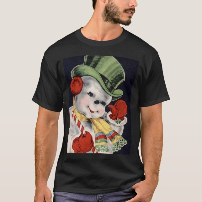 Vintage Snömannen T-shirt (Framsida)