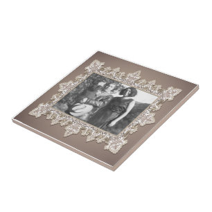 Vintage Snöre fotomallpanel Kakelplatta
