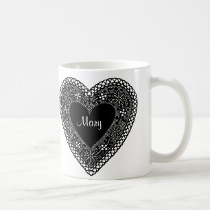 Vintage Snöre Heart Kaffemugg