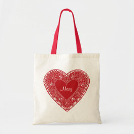 Vintage Snöre Heart Tygkasse