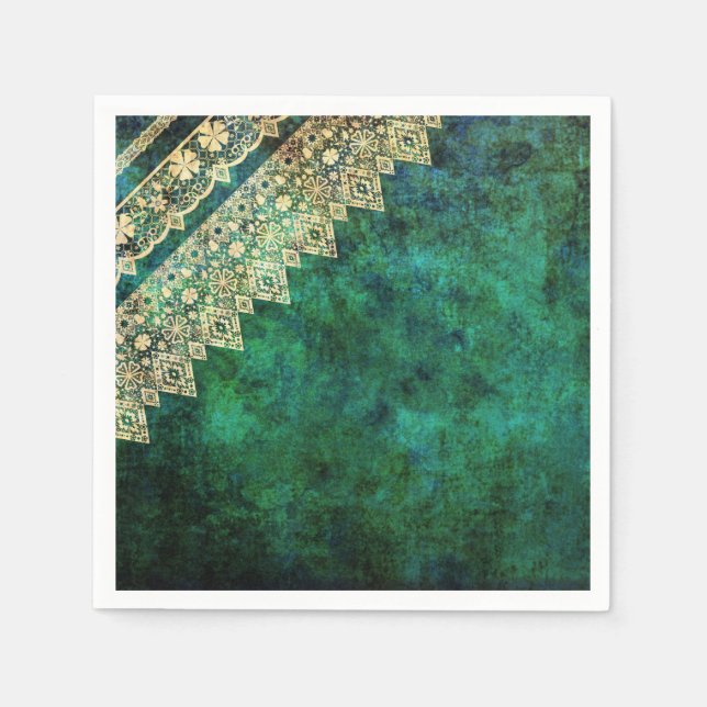 Vintage snöre pappersservett (Framsidan)