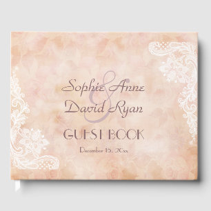 Vintage Snöre Ro Gamla Pappra Bröllop Gästböcker