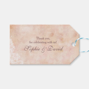 Vintage Snöre Ro Gamla Pappra Bröllop Presentetikett