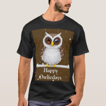 Vintage SnöUggla HögtidsT-Shirt