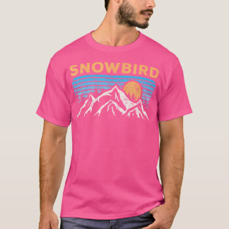 Vintage Snowbird Utah Retro Mountain Hiking Souven T Shirt