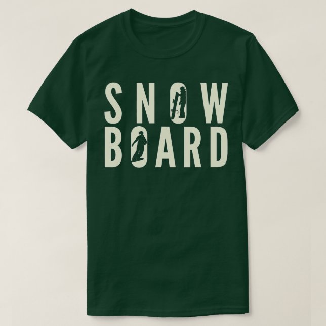 Vintage Snowboarder Snowboarder T Shirt (Design framsida)