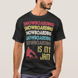 Vintage Snowboarding är Sylt Roligt Sport Älskare T Shirt