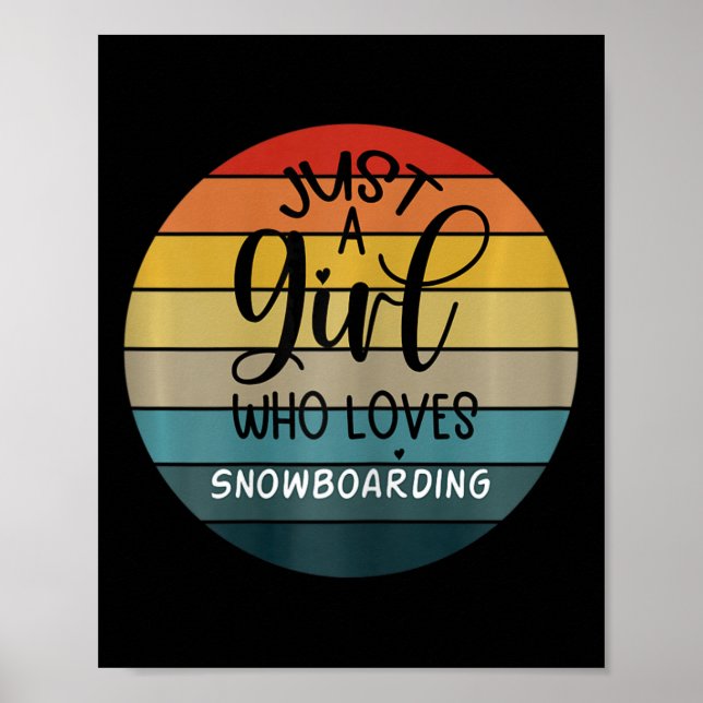 Vintage Snowboarding Poster (Framsidan)