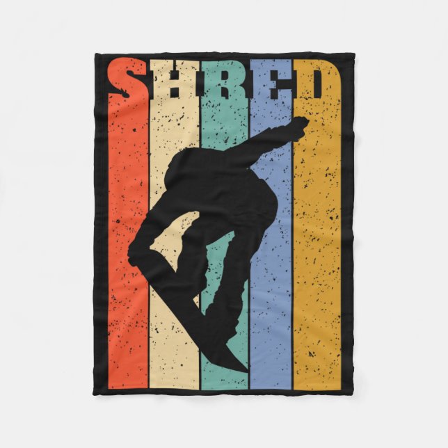 Vintage Snowboarding Snowboard Fleecefilt (Framsidan)