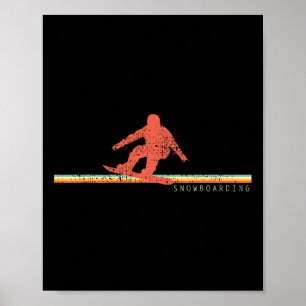 Vintage Snowboarding Snowboarder Poster