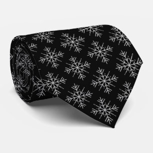 Vintage Snowflake Black Festive Favors Retro Slips