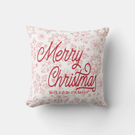 vintage snowflake dekorative god jul kudde