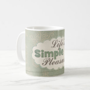 Vintage snowflake-skridskor för söta vintercitat kaffemugg