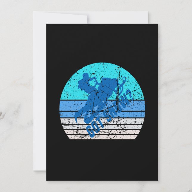 Vintage Snowmobiling Inbjudningar (Framsida)