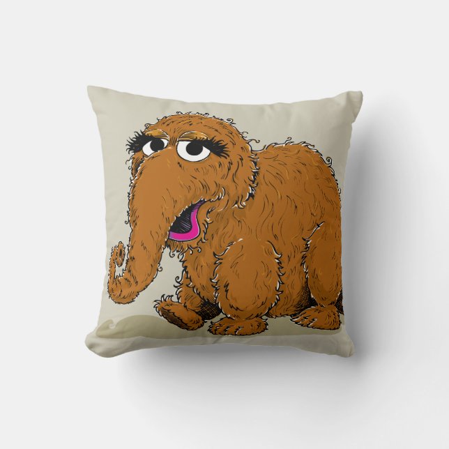 Vintage Snuffleupagus Kudde (Framsida)