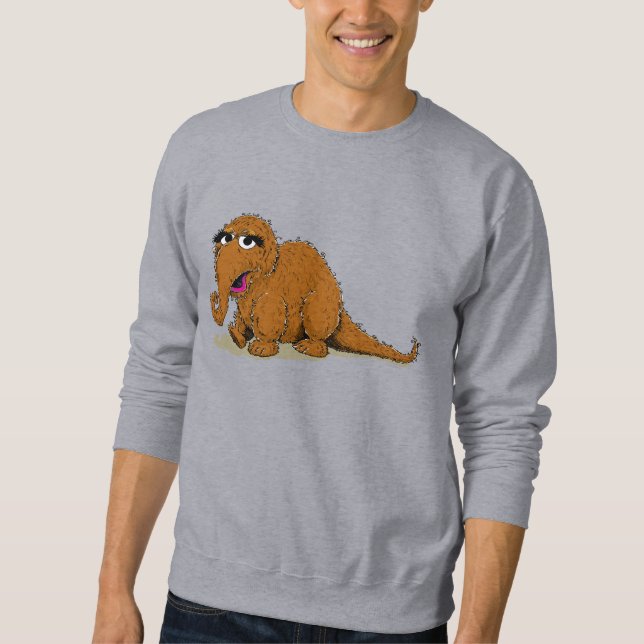 Vintage Snuffleupagus Lång Ärmad Tröja (Framsida)