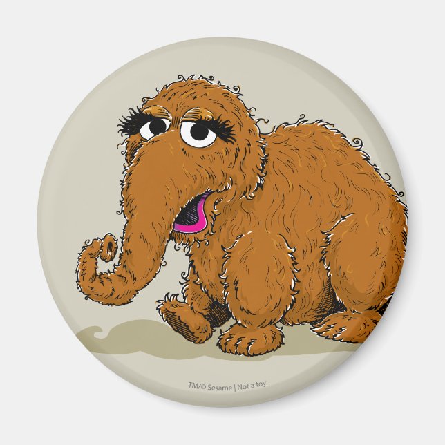 Vintage Snuffleupagus Magnet (Framsidan)