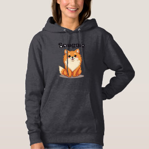 Vintage Snuggle Pomeranian Söt Hund Illustration D T Shirt