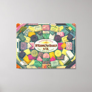 Vintage Soap Ad 1865 Canvastryck