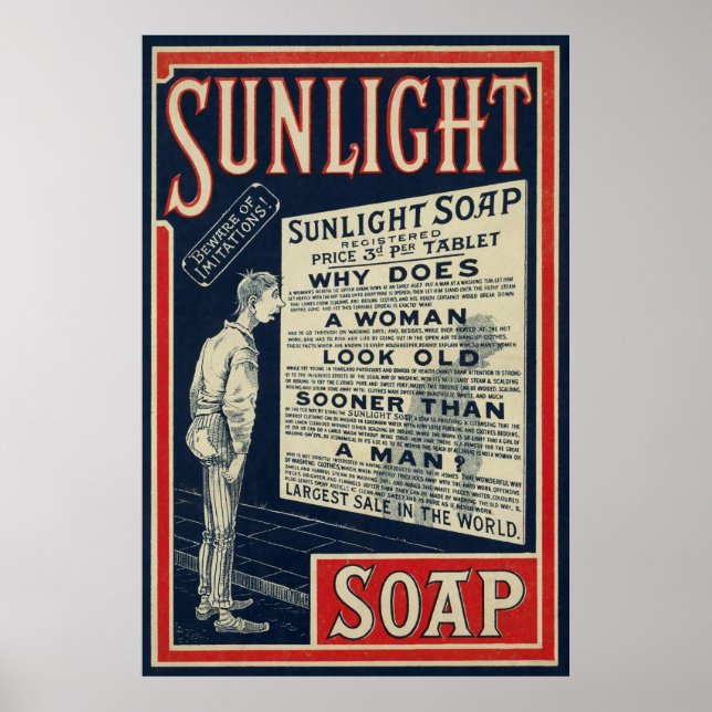 Vintage Soap Advertisation Poster (Framsidan)