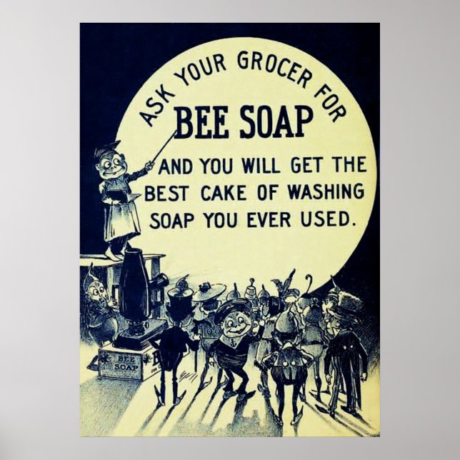 Vintage Soap Advertising Poster (Framsidan)