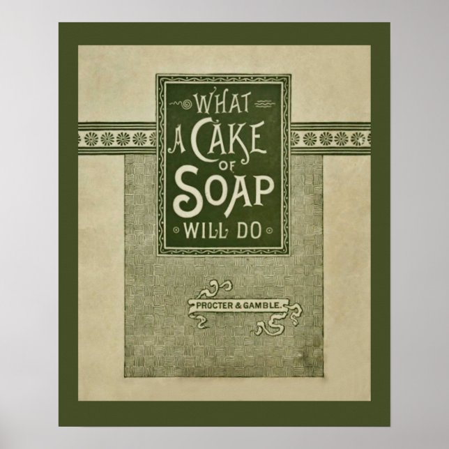 Vintage Soap Advertising Poster (Framsidan)