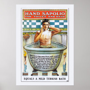 Vintage Soap Poster - Handsopolio
