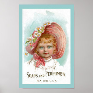 Vintage Soaps och Parfym Annons Poster