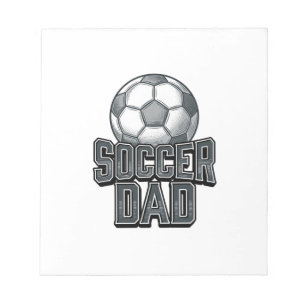 Vintage Soccer Pappa Fet Gravering T-Shirt Design_ Anteckningsblock