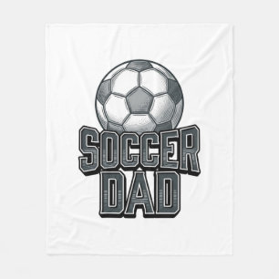 Vintage Soccer Pappa Fet Gravering T-Shirt Design_ Fleecefilt