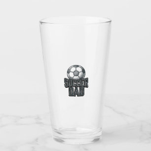 Vintage Soccer Pappa Fet Gravering T-Shirt Design_ Glaskopp