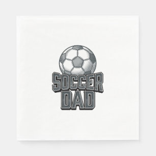 Vintage Soccer Pappa Fet Gravering T-Shirt Design_ Pappersservett