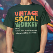 Vintage Social Worker Coworking Funny Social Worke
