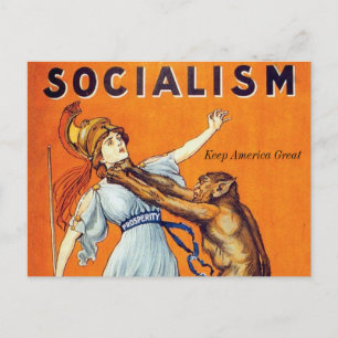 Vintage Socialismens politiska Helgdag vykort