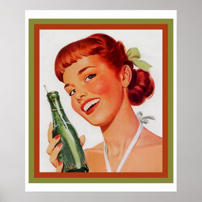 Vintage Soda Advertisement Poster (Framsidan)