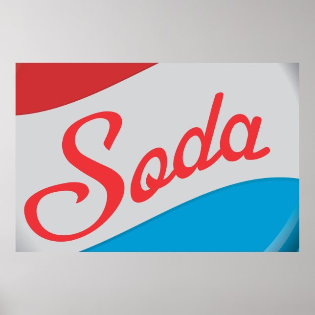 Vintage Soda Flaska Cap Poster (Framsidan)