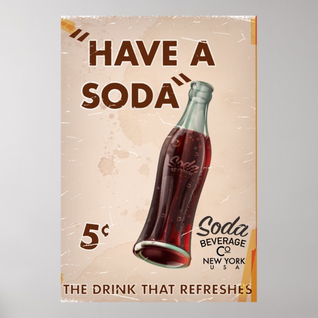Vintage Soda Poster (Framsidan)