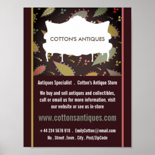 Vintage Soffa, Lila Boho Chic, Antique Store Poster