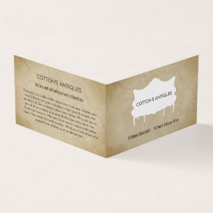 Vintage Soffa, Vintage Papper, Antique Dealer, Sto Visitkort